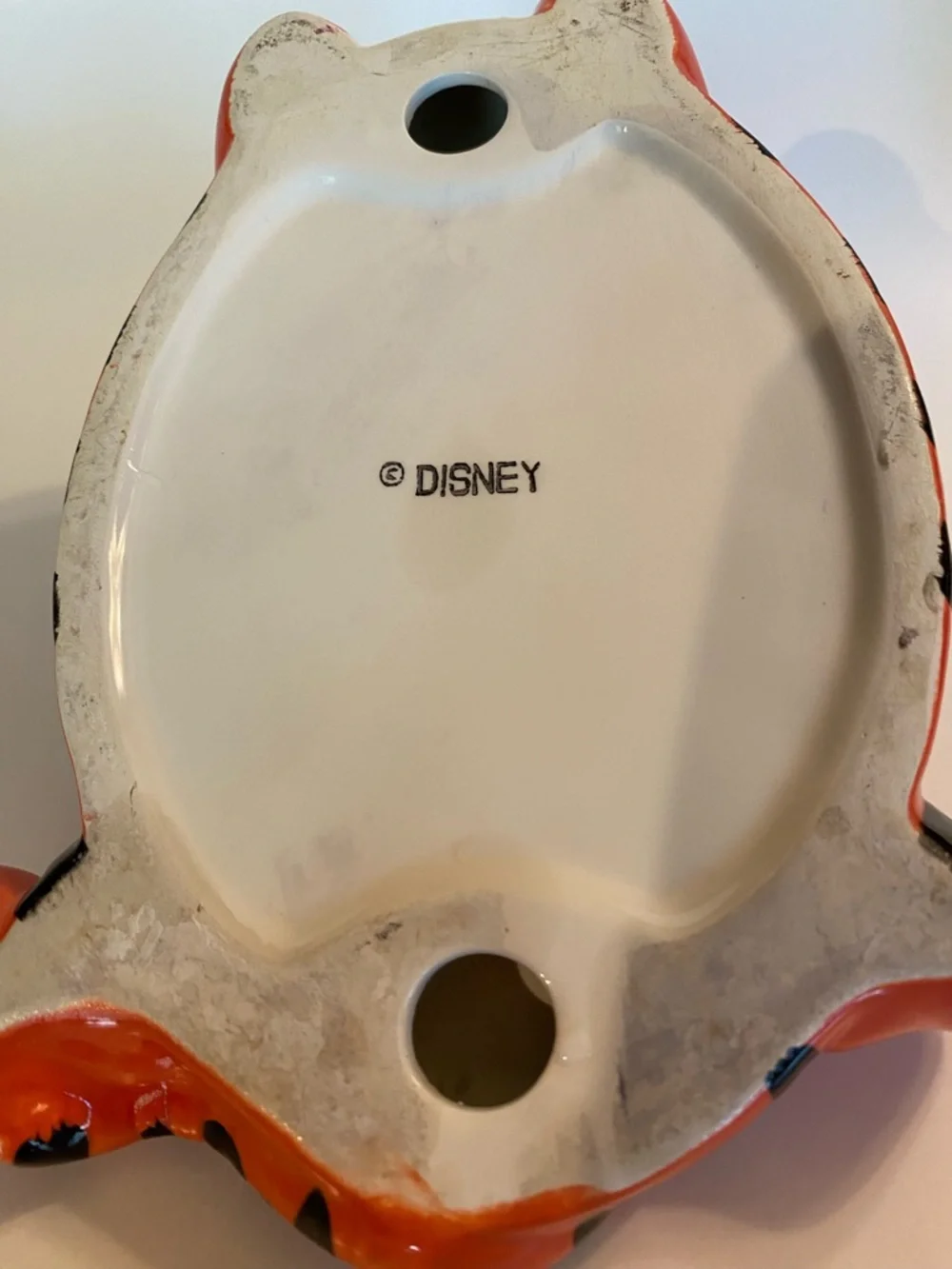 Vintage Disney Tigger Ceramic Soap Dish Trinket Tray Pooh & Friends Hand Painted